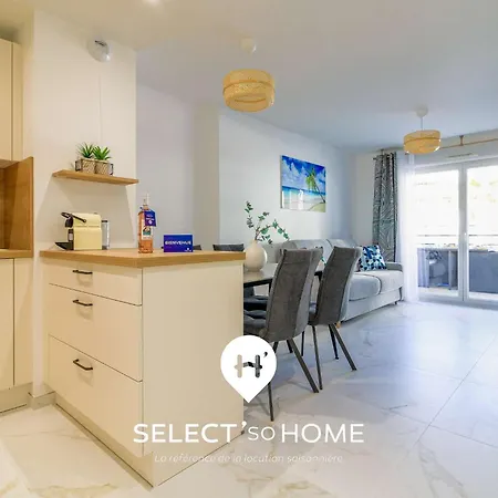 Select'sohome - Pour 4 Personnes Proche Des Commerces Et De La Avec Parking Prive ! - Cap Azur Apartment *